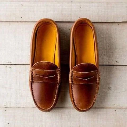 Greta Women's Loafers - fabric and finish detail