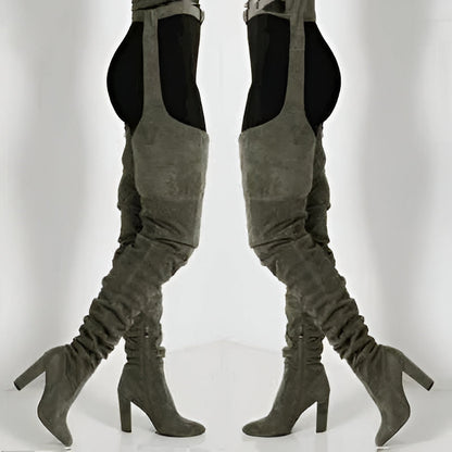 Clara Women's Suede Boots - front view