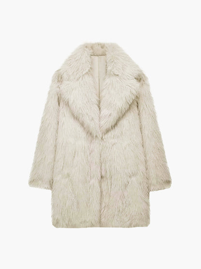 Ava Women's Oversized Coat - full-length view