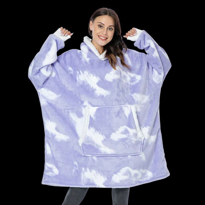 Beatrix Women's Throw Blanket - back view