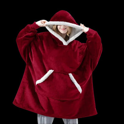 Beatrix Women's Throw Blanket - shown in use