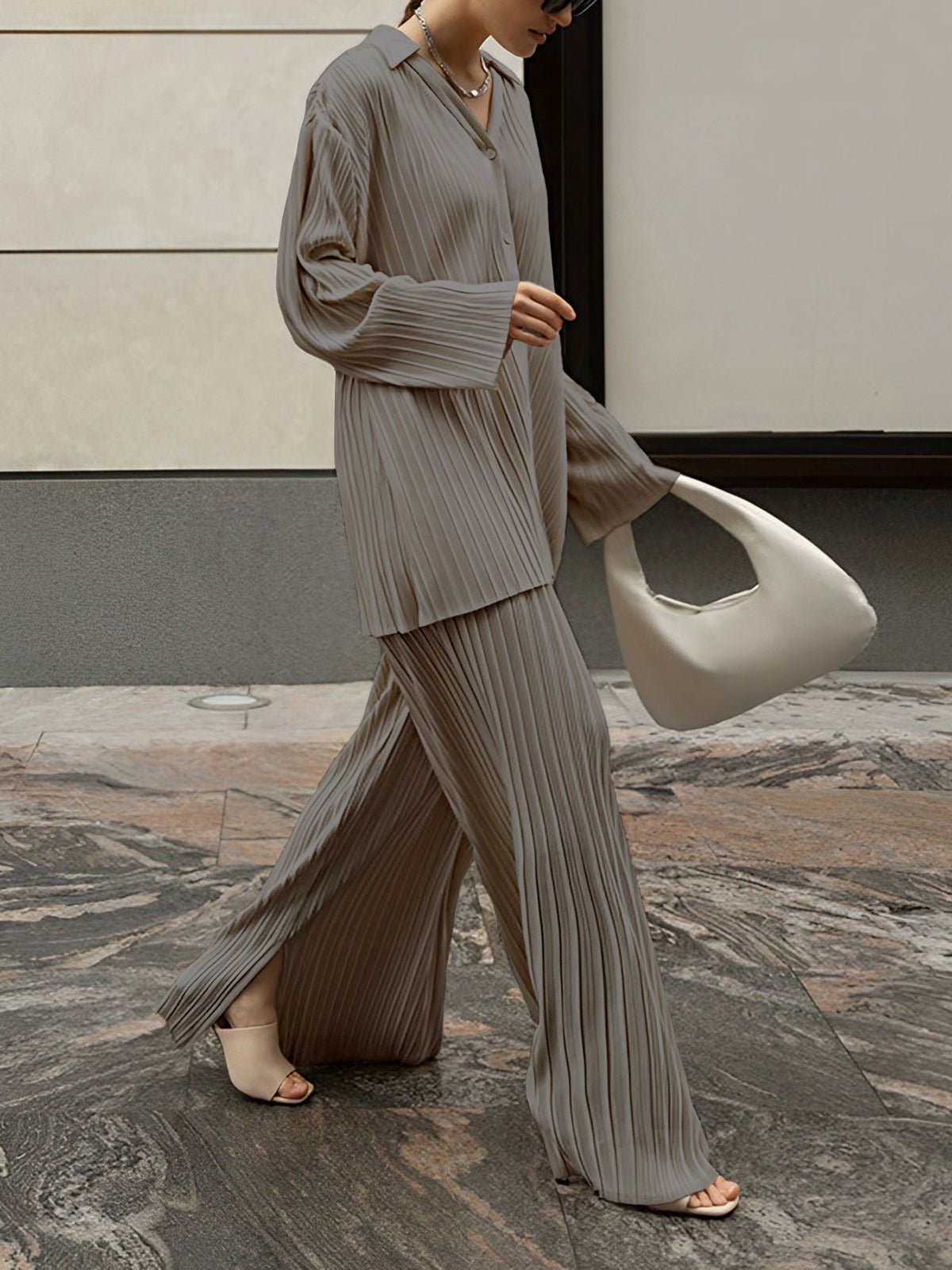 Kaia Women's Oversized Two-piece Set - close-up detail