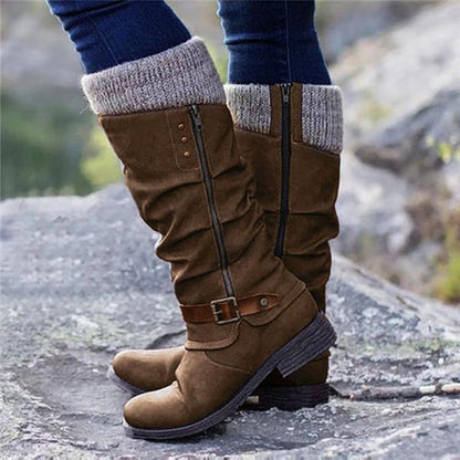 Opal Women's Knee-high Boots - styled view