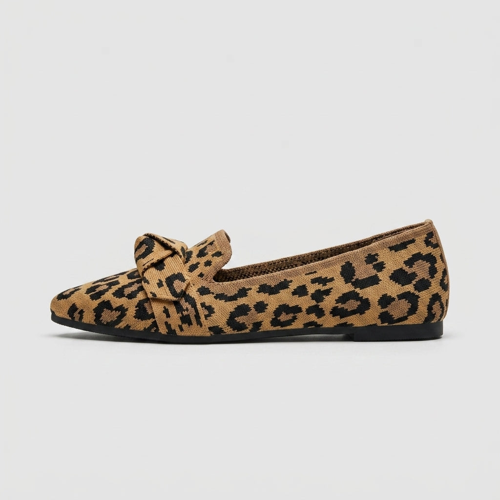 Zadie Women's Leopard Loafers - fabric and finish detail