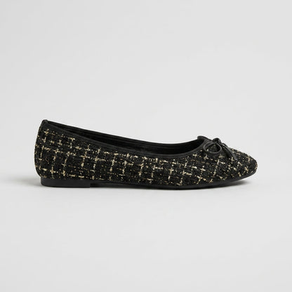 Elsie Women's Ballet Flats - fabric and finish detail