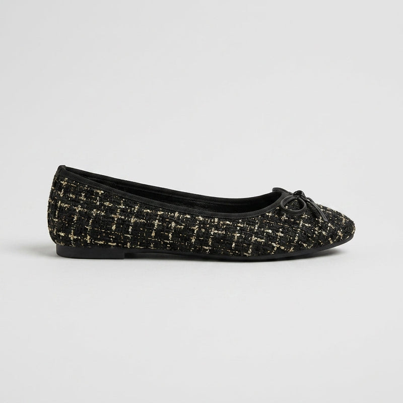 Elsie Women's Ballet Flats - fabric and finish detail