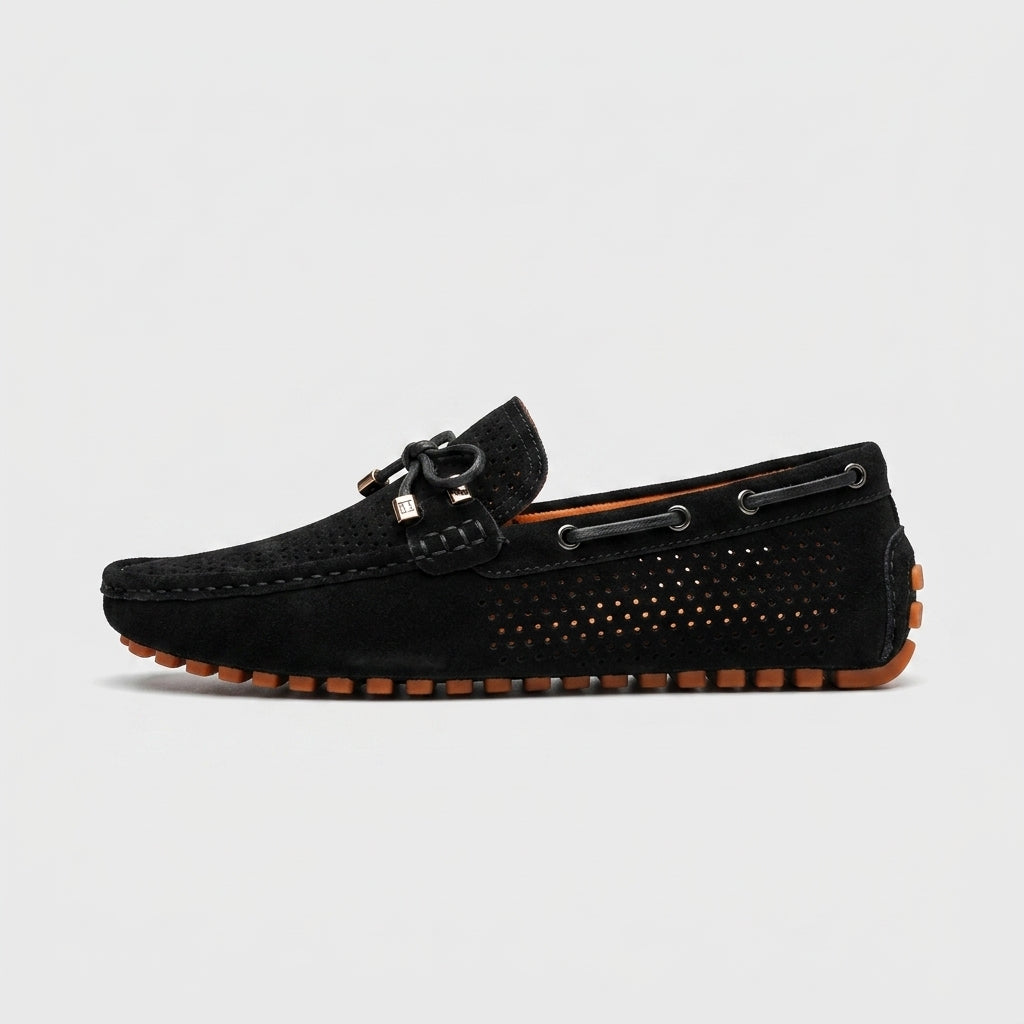 Silas Men's Suede Loafers - front view