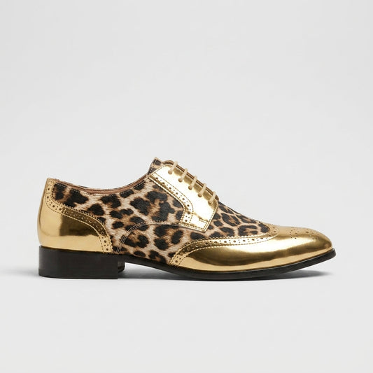 Cormac Men's Leopard Loafers - styled view