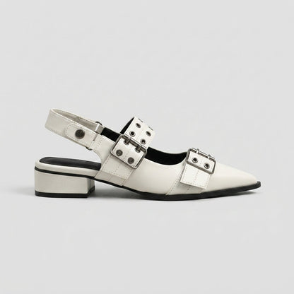 Sienna Women's Heels - fabric and finish detail