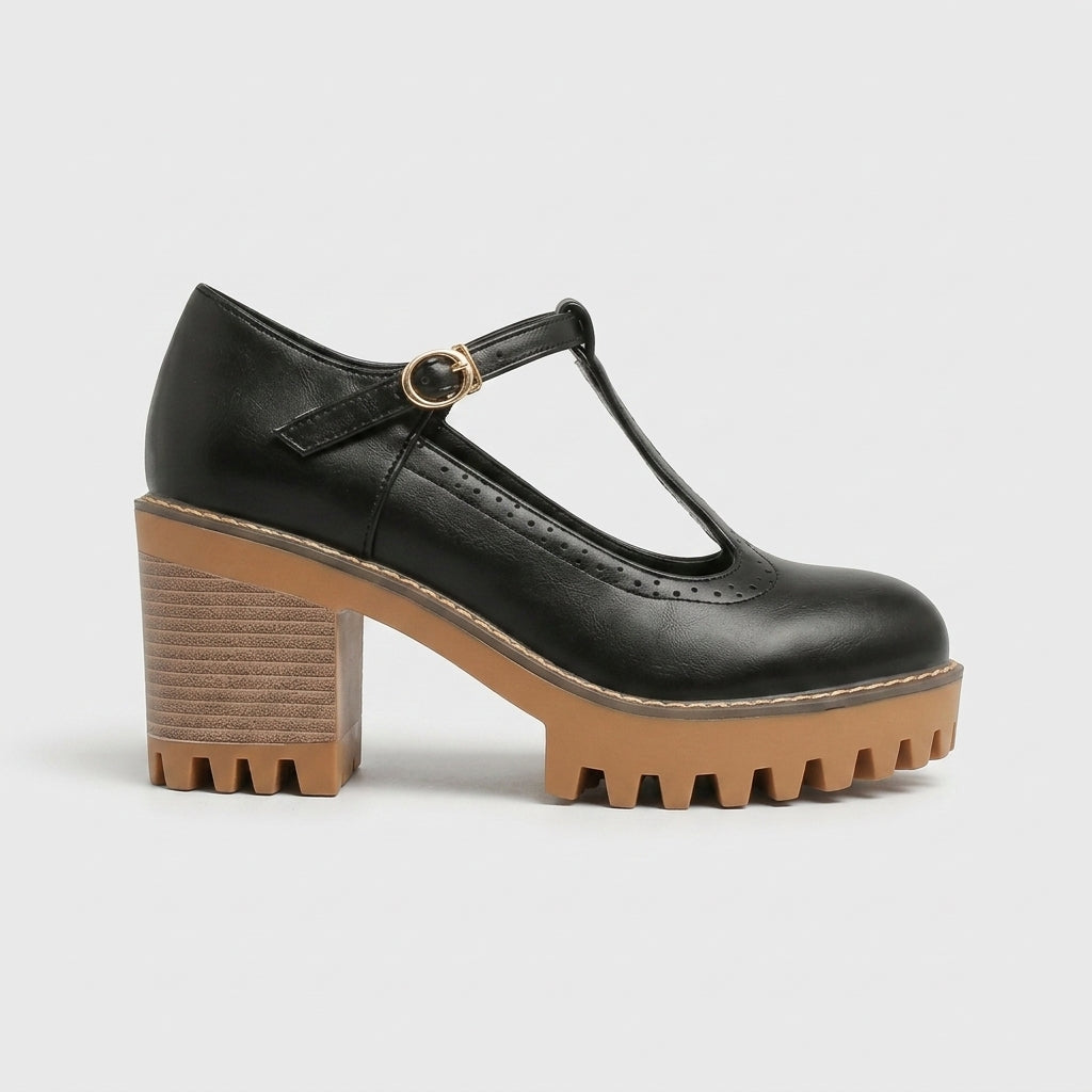 Willa Women's Block Heel Oxfords - front view