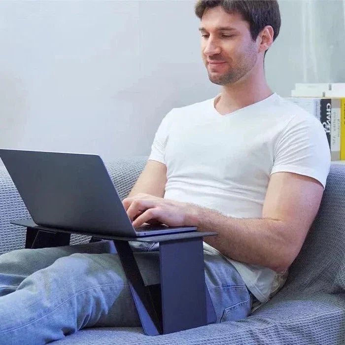 Cedar Adjustable Laptop Table - full-length view