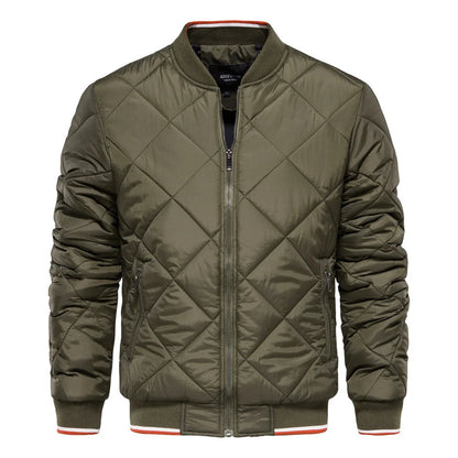 Ivor Men's Quilted Jacket - fabric and finish detail