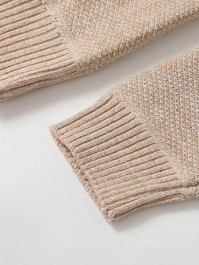 Nolan Men's Ribbed Knit Cardigan - flat lay