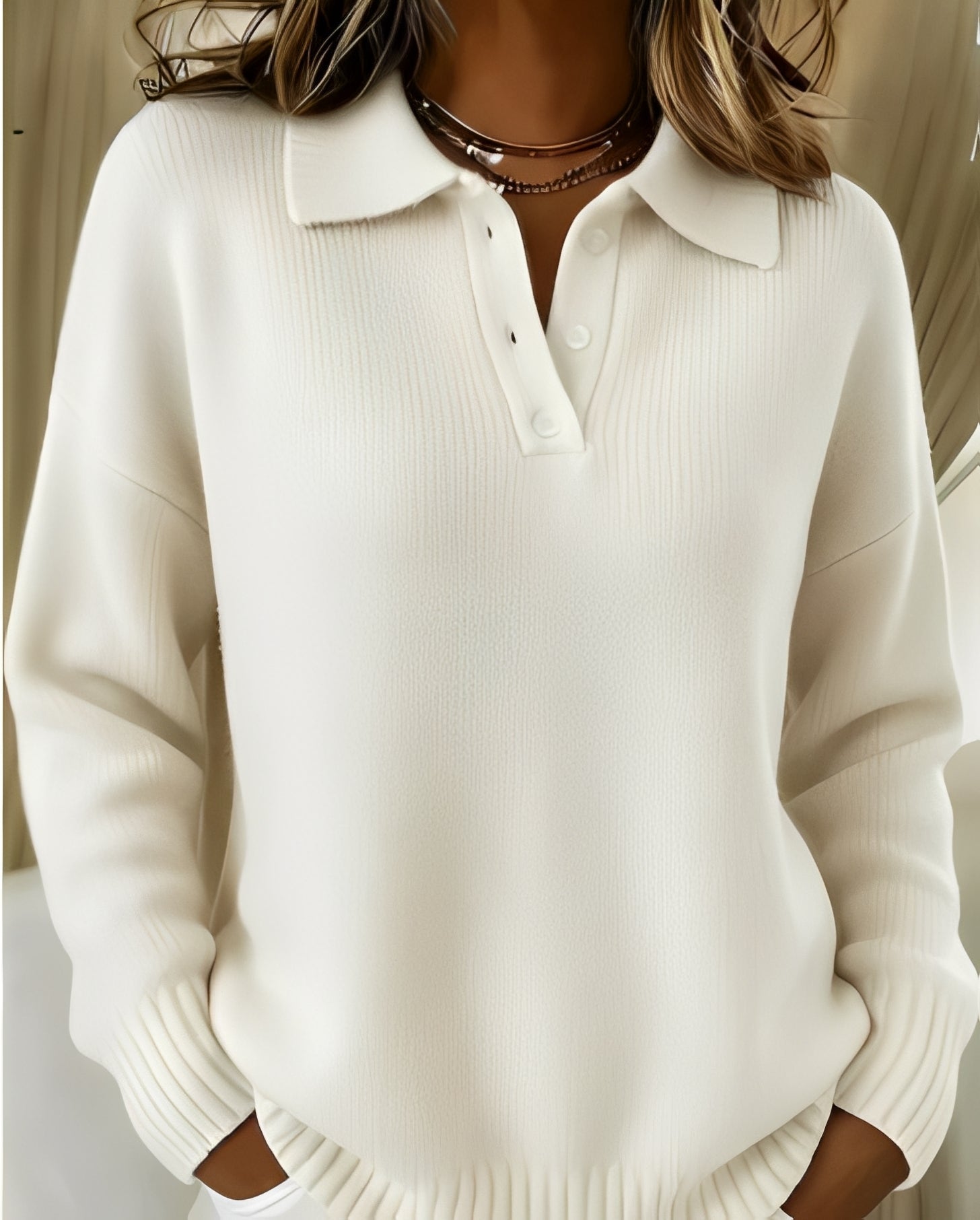 Yvette Women's Blouse - close-up detail