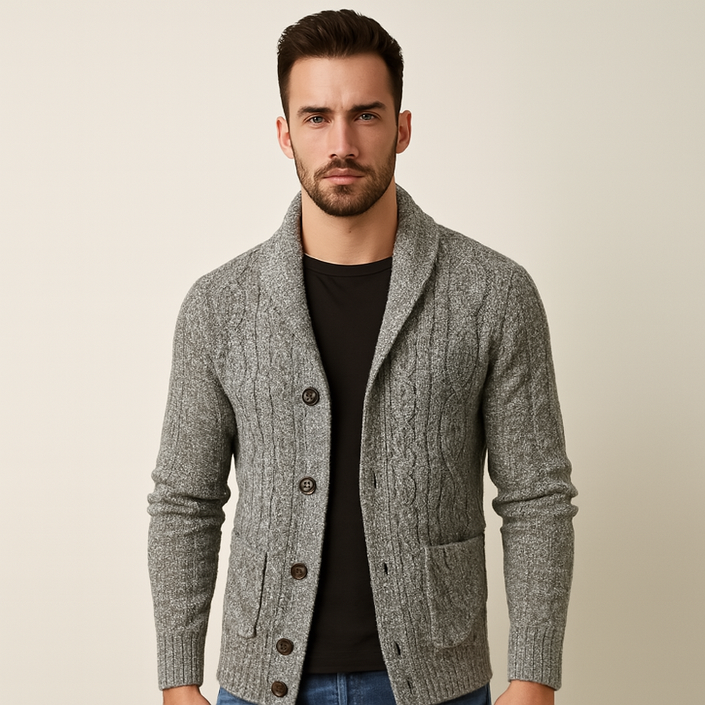 Isaac Men's Cardigan - shown in use