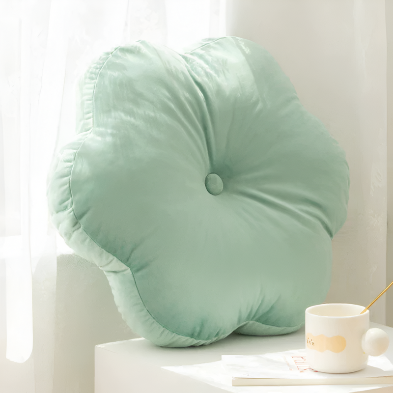 Plush Flower-Shaped Velvet Cushion | Velvet, Plush