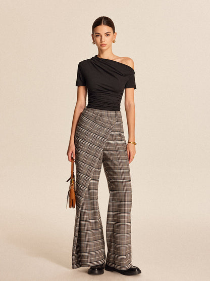 Selma Women's Asymmetric Trousers - front view