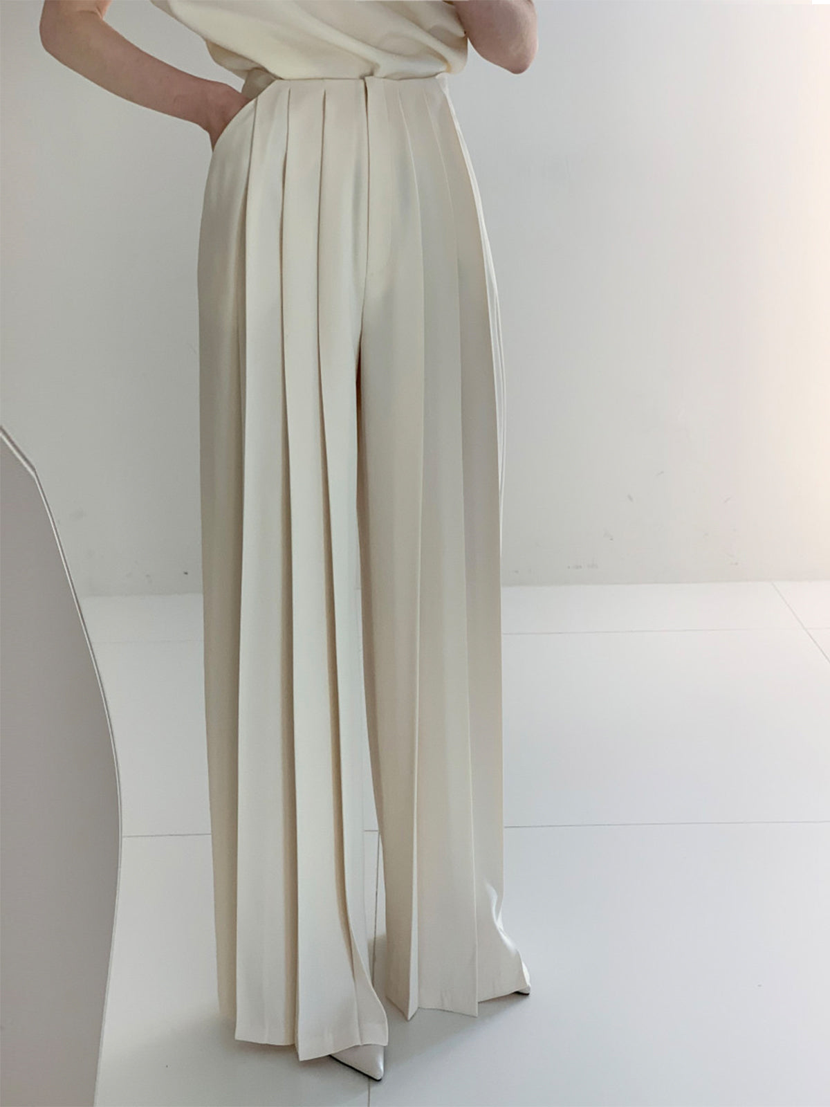 Rhea Women's Wide Leg Trousers - front view