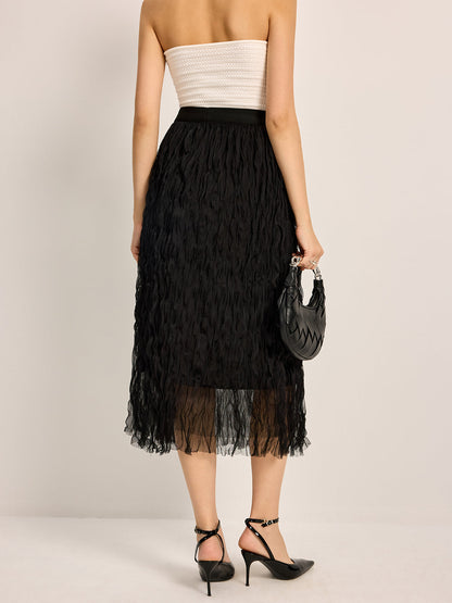 Nora Women's Pleated Skirt - close-up detail