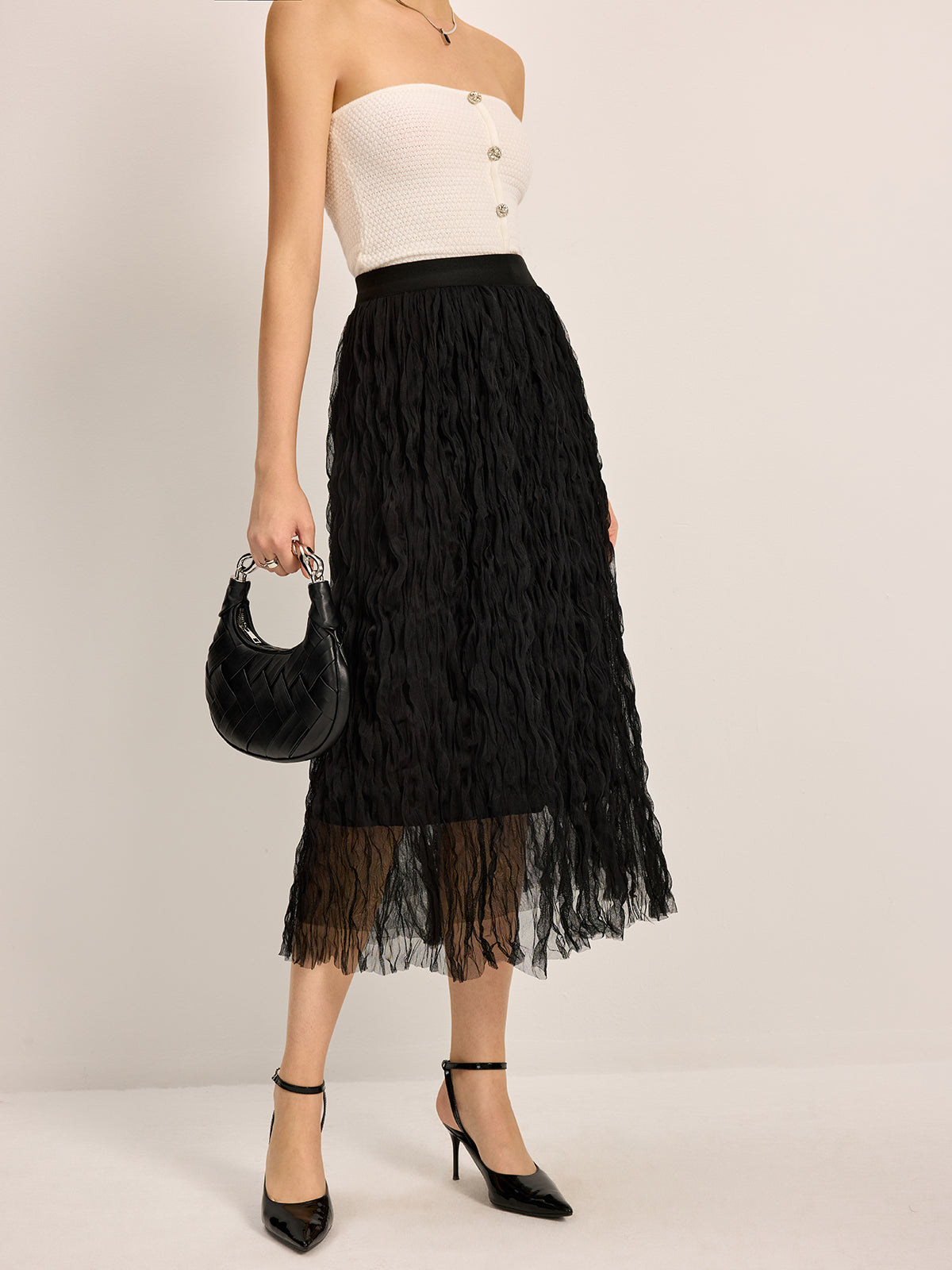 Nora Women's Pleated Skirt - front view