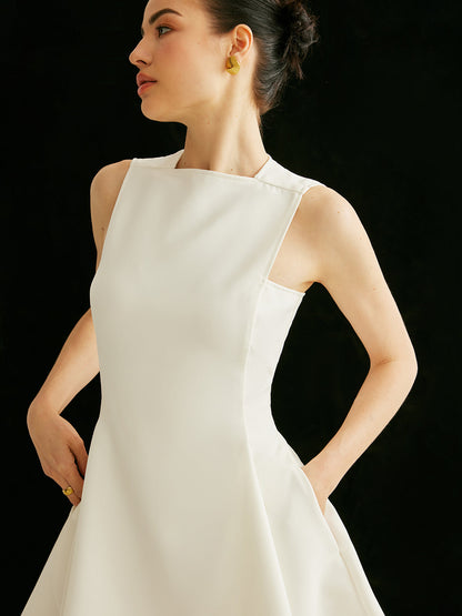Ulla Women's Asymmetric Dress - close-up detail