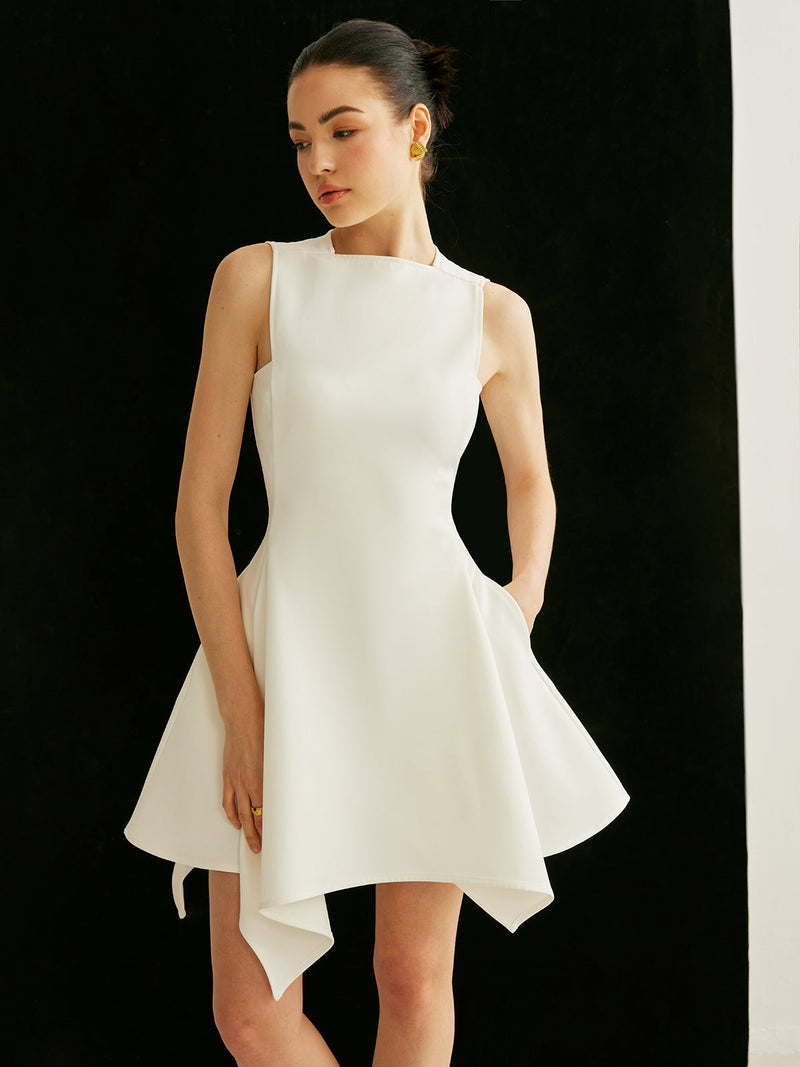 Ulla Women's Asymmetric Dress - front view