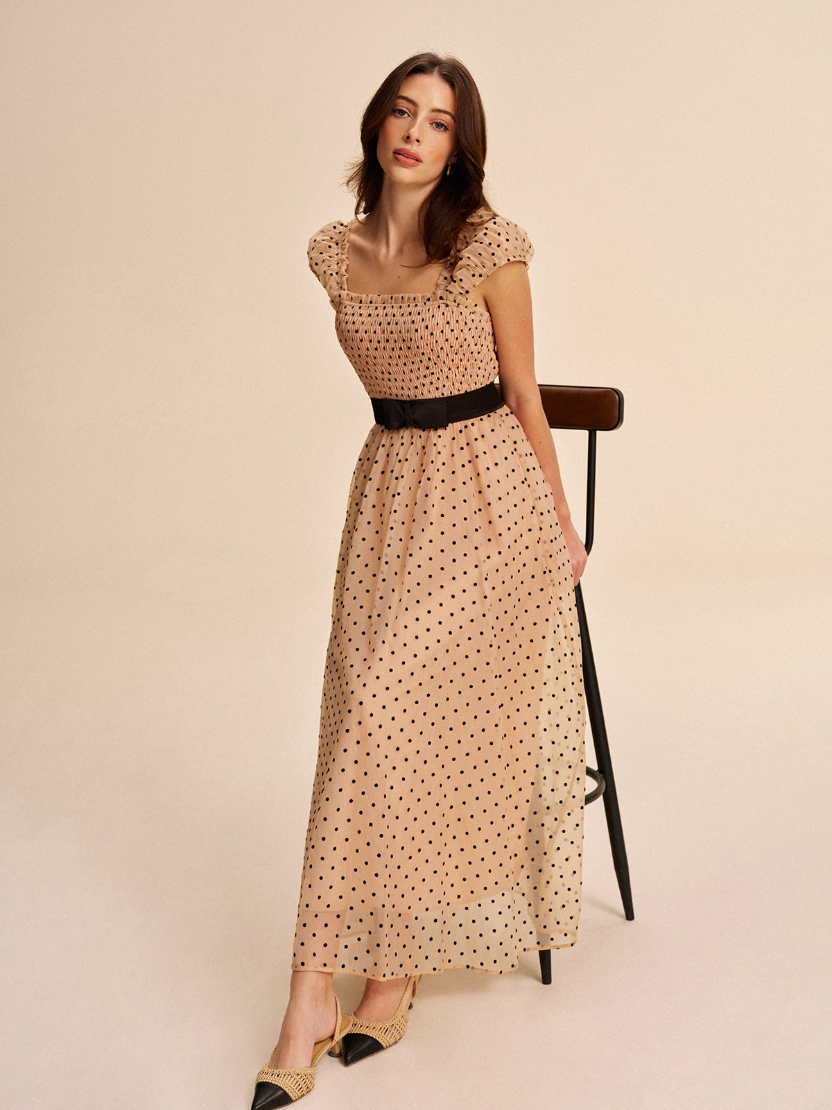 Dahlia Women's Pleated Dress - styled view