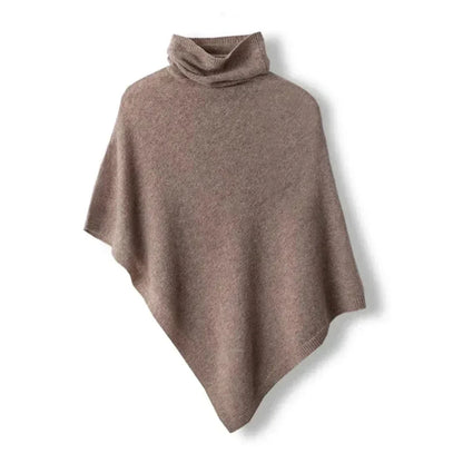 Rhea Women's Asymmetric Poncho - fabric and finish detail