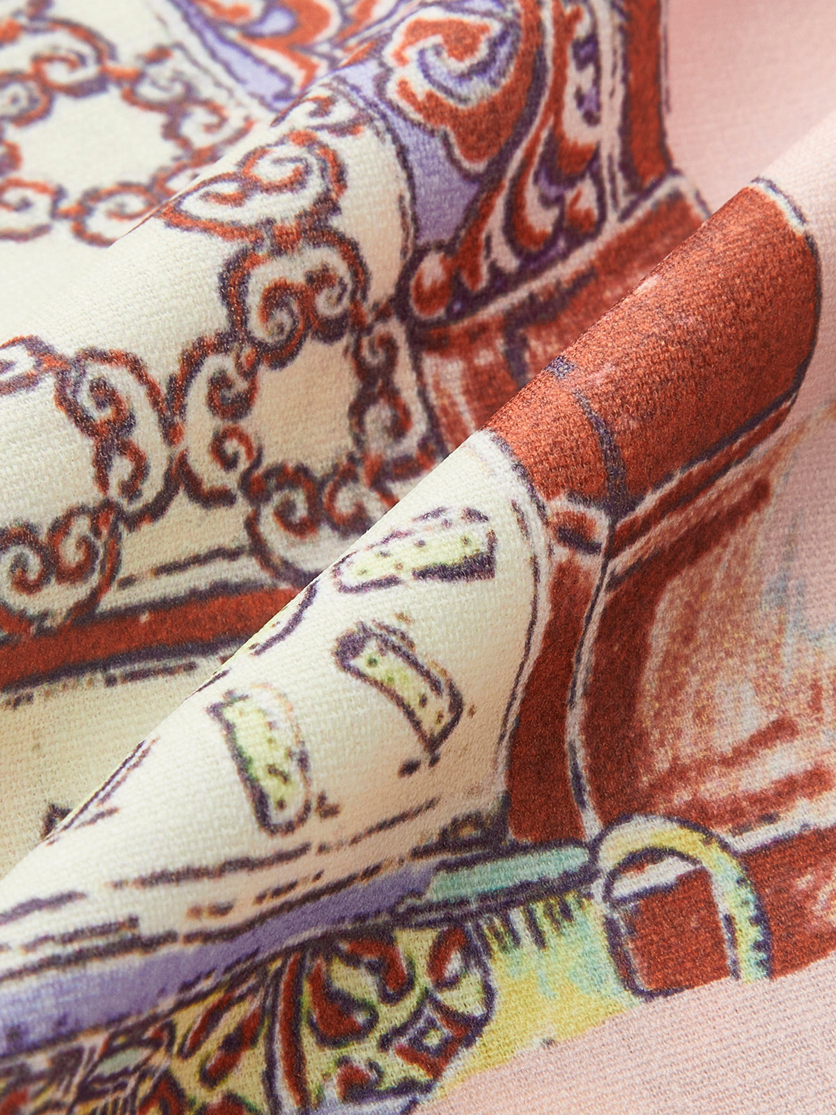 Maya Women's Floral Dress - fabric and finish detail