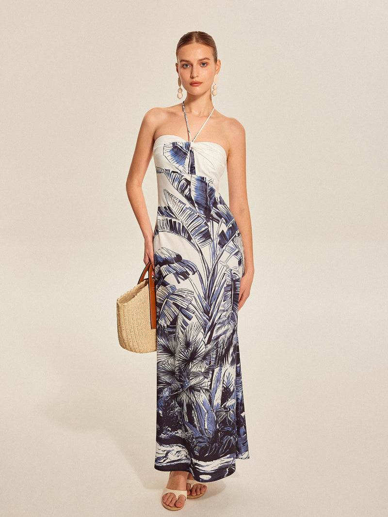 Esme Women's Linen Dress - fabric and finish detail
