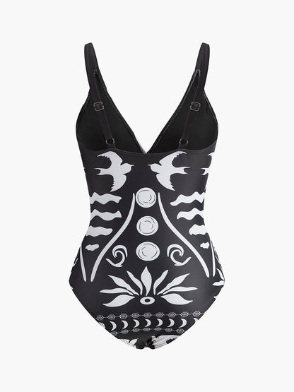 Imogen Women's Printed Swimsuit - styled view