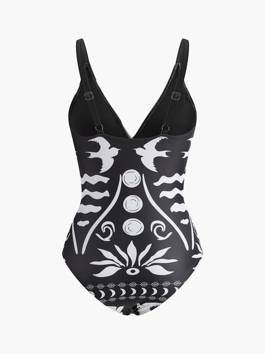 Imogen Women's Printed Swimsuit - styled view