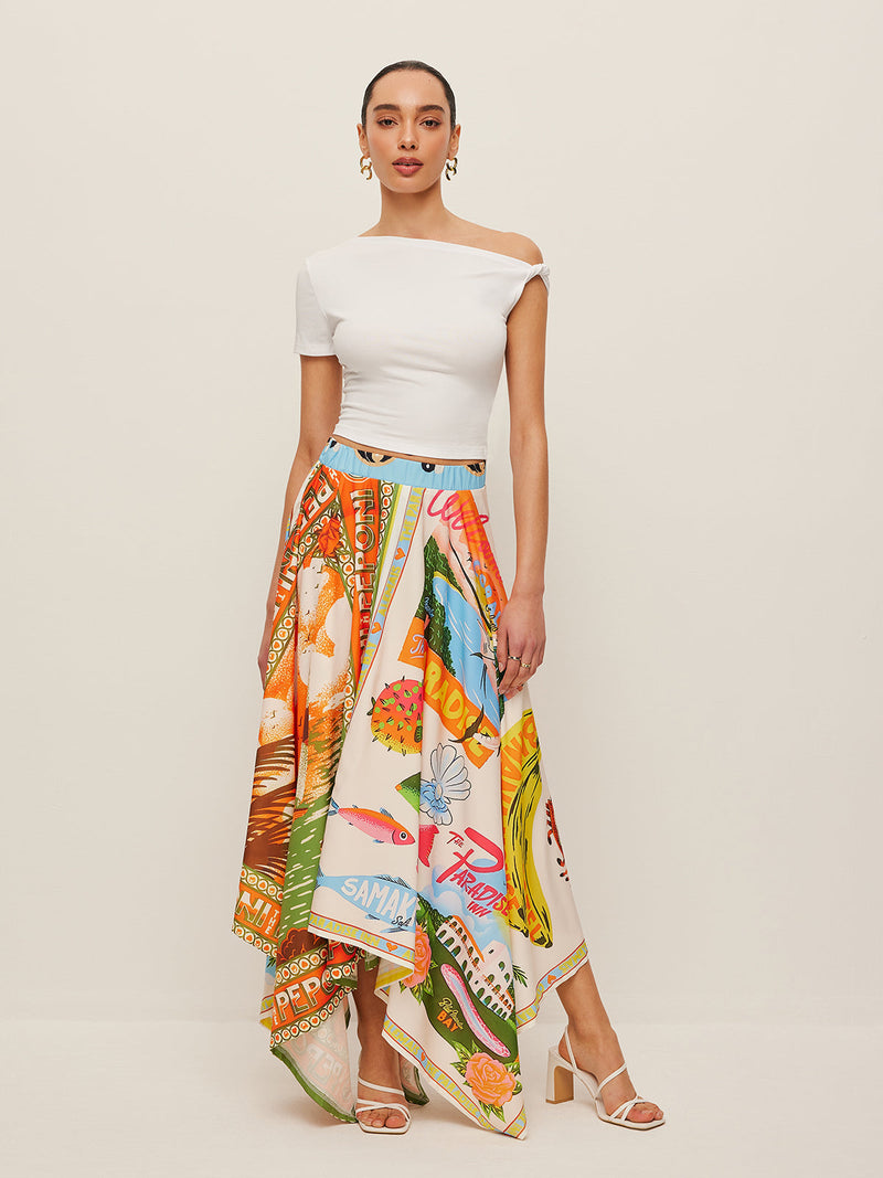 Juliette Women's Printed Skirt - back view