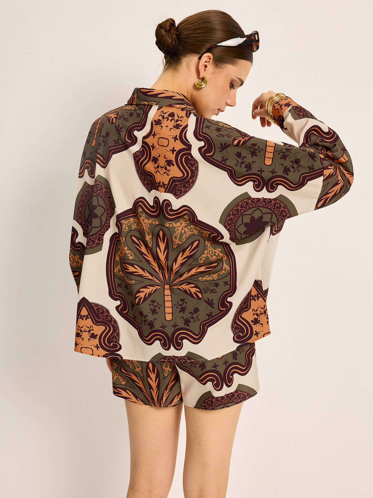 Maren Women's Printed Shorts - close-up detail