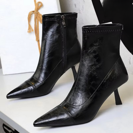 Paloma Women's Ankle Boots - fabric and finish detail