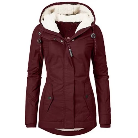 Genevieve Women's Coat | Cotton, Fleece, Hooded