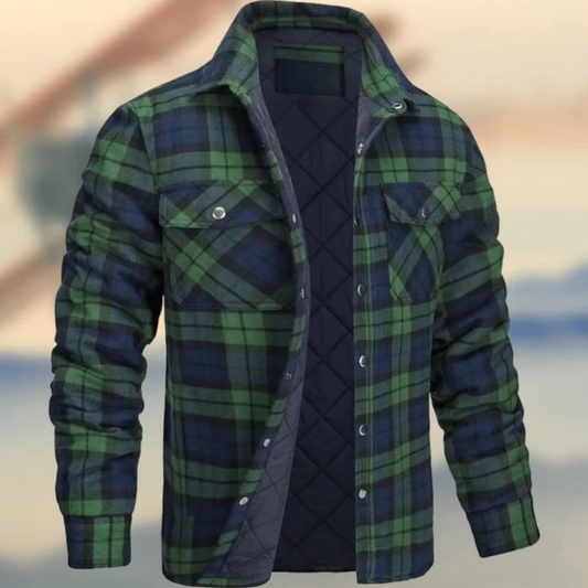 Silas Men's Plaid Jacket - front view