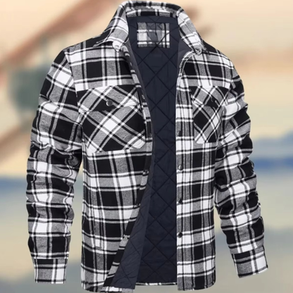Silas Men's Plaid Jacket - shown in use