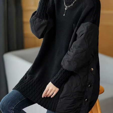 Opal Women's Sweater - fabric and finish detail
