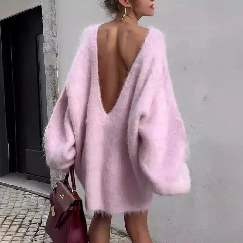Elsie Women's Sweater - back view