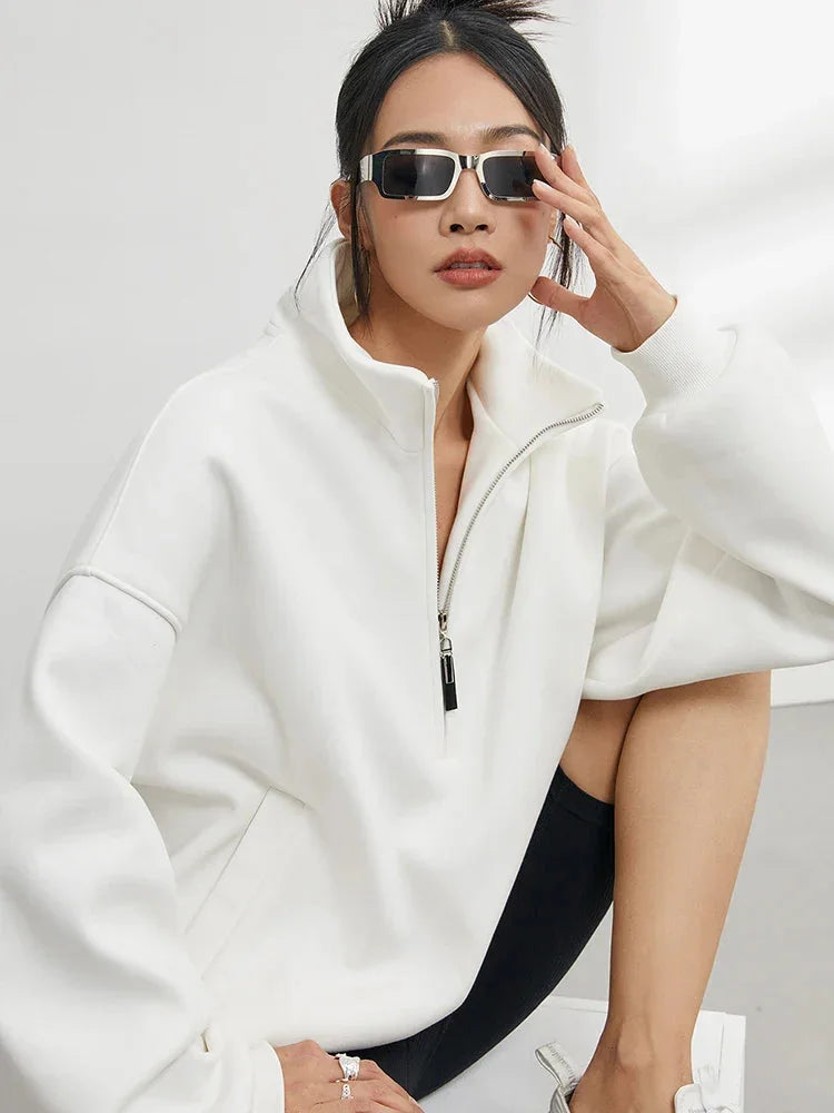 Elise Women's Oversized Sweater - styled view