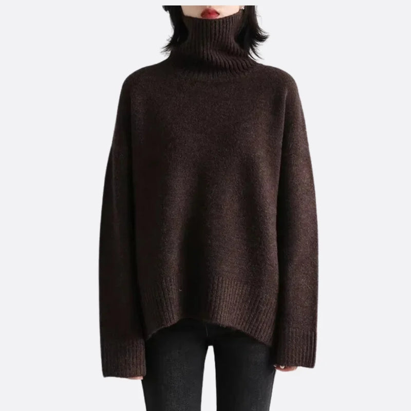Perla Women's Oversized Sweater | Turtleneck