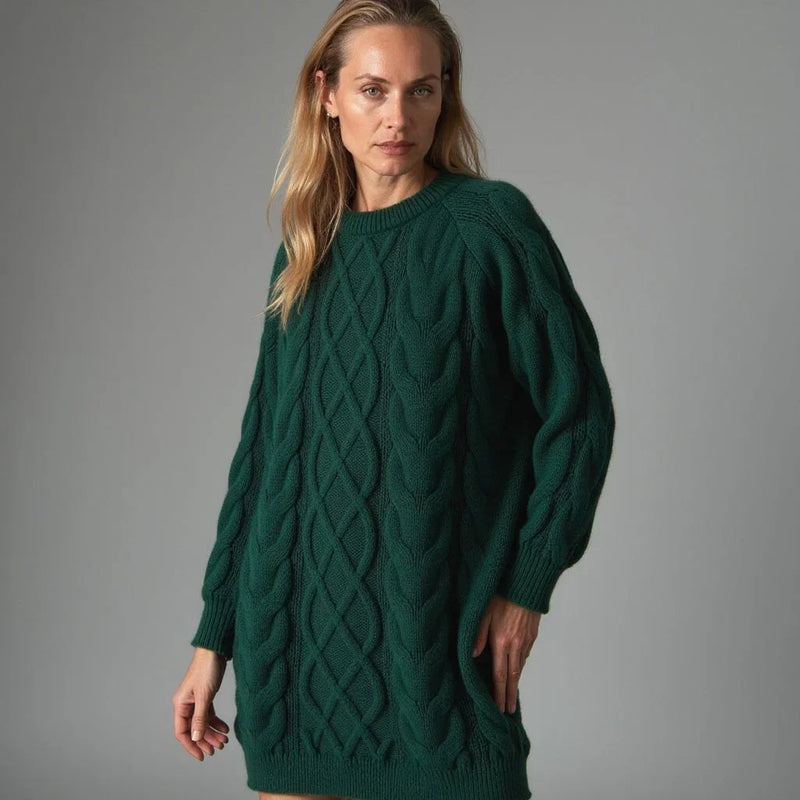 Vera Women's Cable Knit Sweater - back view