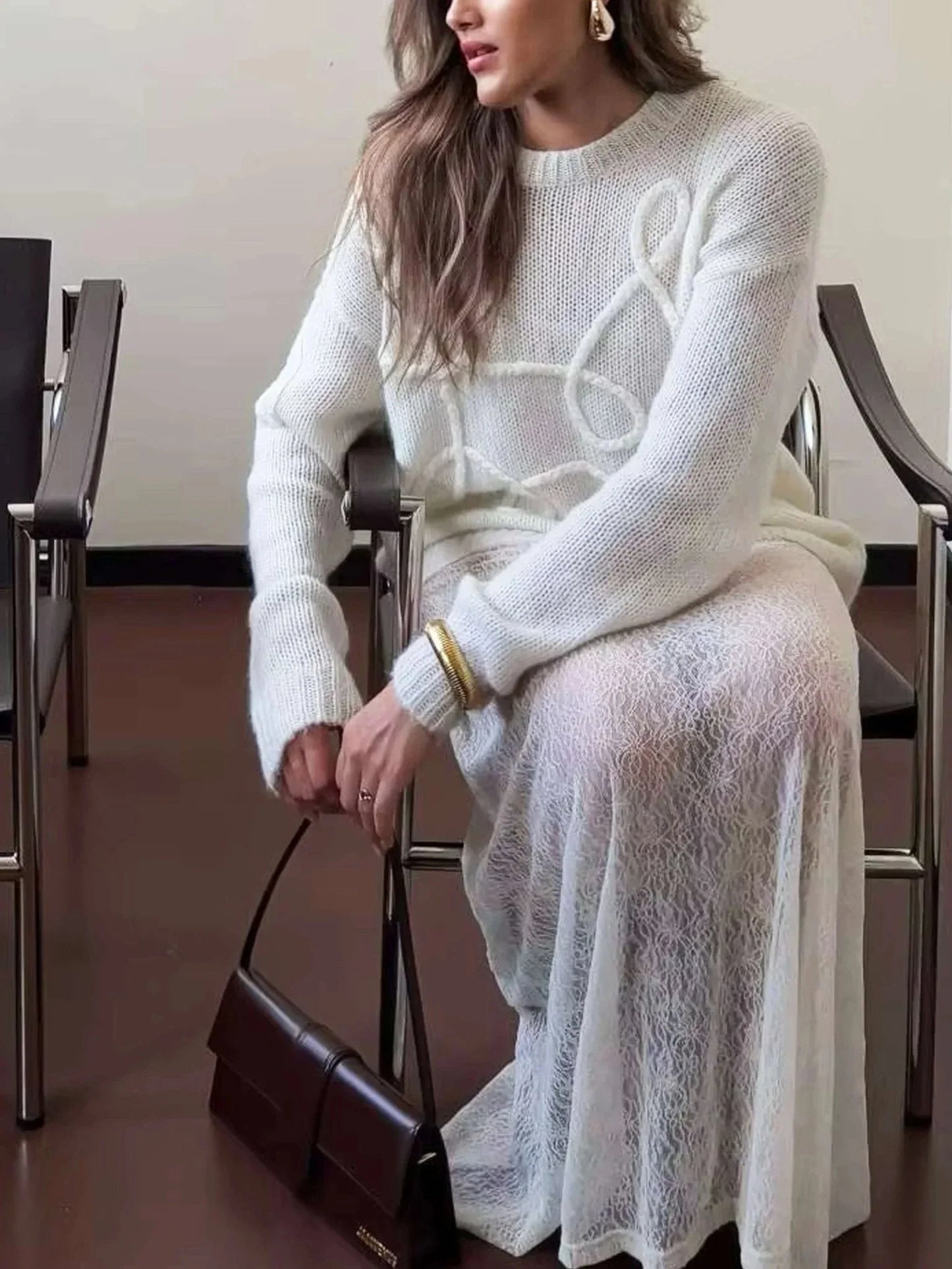 Harlow Women's Sweater - flat lay