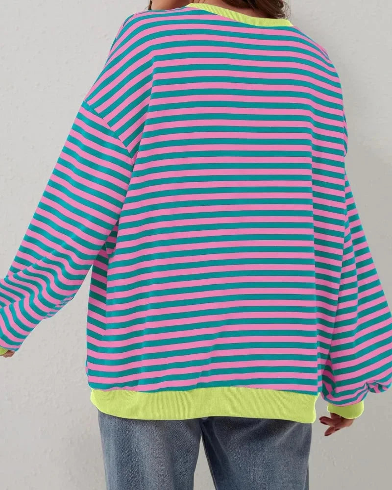 Jolie Women's Oversized Sweater - fabric and finish detail