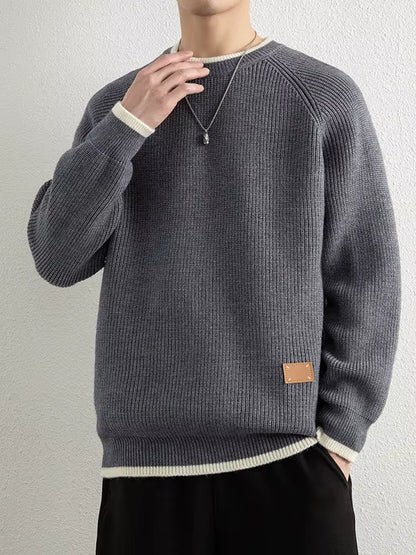 Romy Women's Ribbed Knit Sweater - fabric and finish detail
