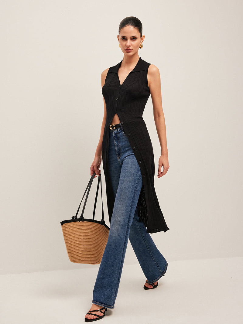 Xanthe Women's Dress | Knit, Sleeveless, Midi