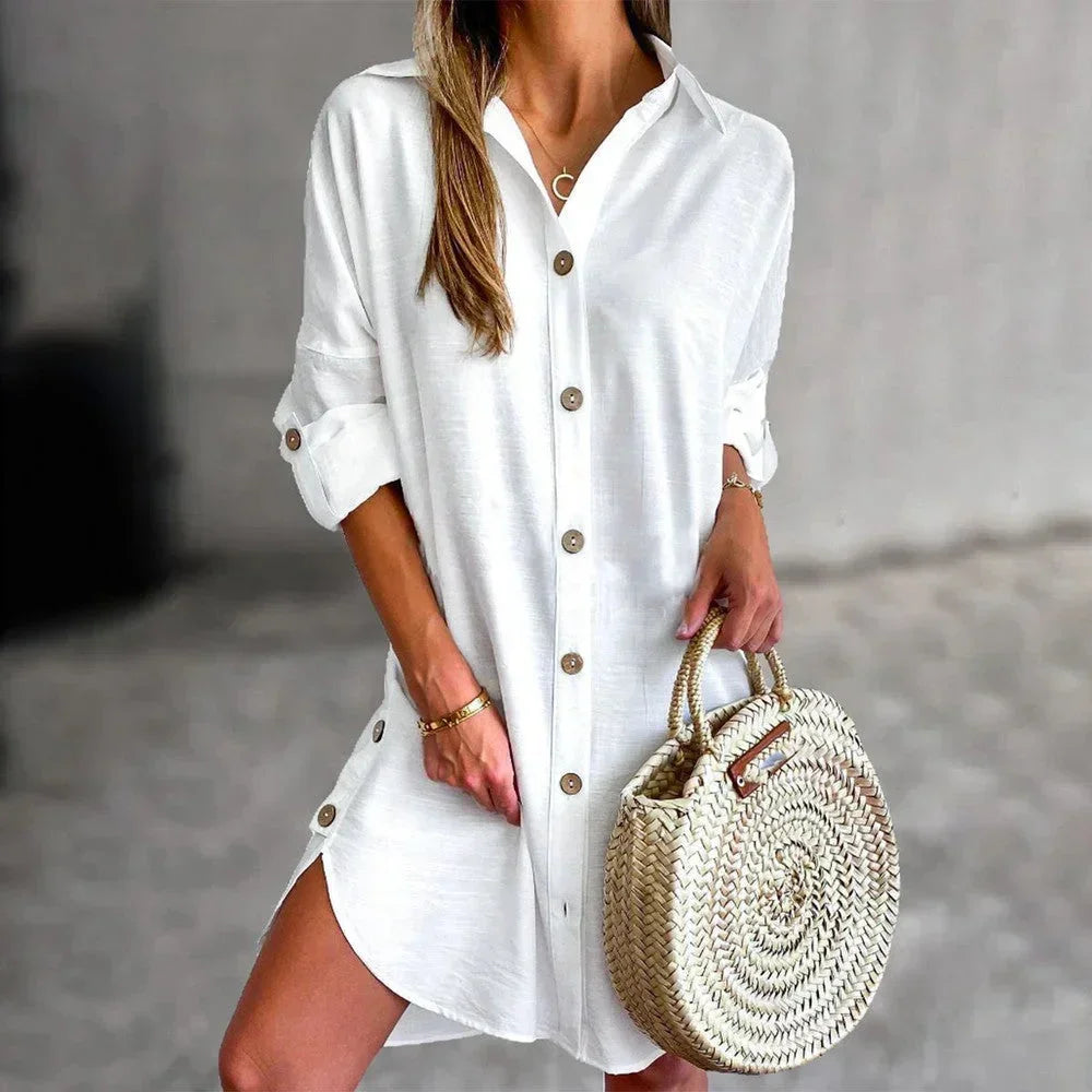 Cosima Women's Shirt Dress - front view
