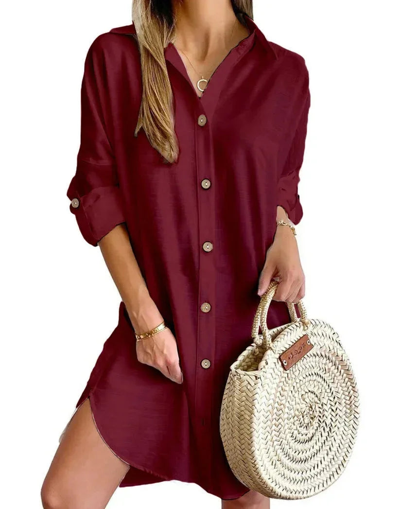 Cosima Women's Shirt Dress - full-length view