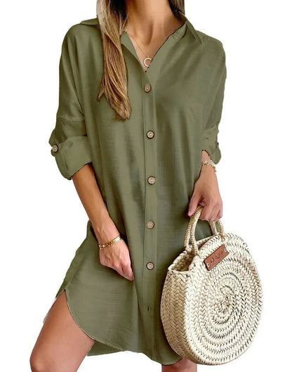 Cosima Women's Shirt Dress - close-up detail